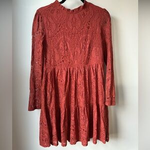 Molly Bracken Terracotta Lace Dress